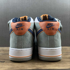 Air Force 1 07 Mid Midnight Blue Dark Orange Grey CQ5059-203