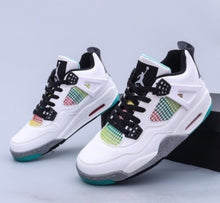 Cargar imagen en el visor de la galería, Air Jordan 4 Retro Rasta White University Red Lucid Green Black AQ9129 100
