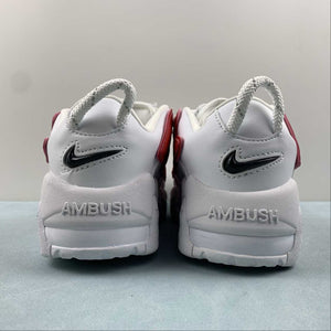 Air More Uptempo Low x AMBUSH White Red FB1299-401