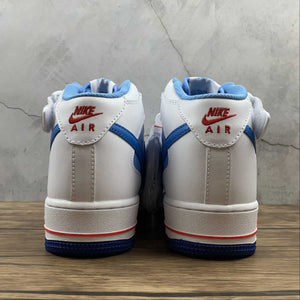 Air Force 1 07 Mid Summit White Blue Red CD0884-126