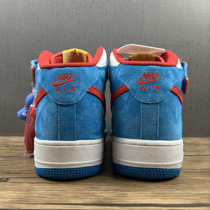 Air Force 1 07 Mid Doraemon White Blue Red Yellow GB1236-160