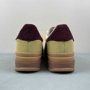 Adidas Gazelle Bold Almost Yellow Maroon Wonder White IF5937