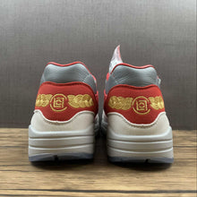 Cargar imagen en el visor de la galería, Clot x Air Max 1 Kiss of Death Solar Red University Red Cool Grey DD1870-600
