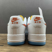Cargar imagen en el visor de la galería, Air Force 1 07 Low White Blue Orange NJ5696-789
