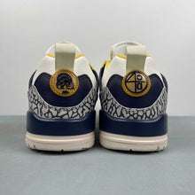 Cargar imagen en el visor de la galería, Air Jordan Spizike Low Sail Midnight Navy Coconut Milk University Gold FQ1759-111
