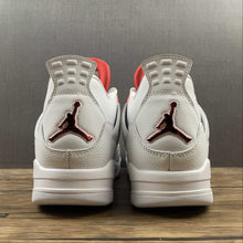 Cargar imagen en el visor de la galería, Air Jordan 4 Retro White University Red Metallic Silver CT8527-112
