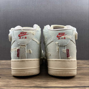 Levis x Air Force 1 07 Mid Beige Red 51122-215