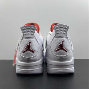 Air Jordan 4 Retro GS University Red White Metallic Silver 408452-112