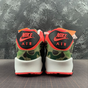 Air Max 90 Reverse Duck Camo Infrared Dark Sage Baroque Brown CW6024-600