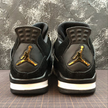 Cargar imagen en el visor de la galería, Air Jordan 4 Retro Royalty Black Gold 308497-032
