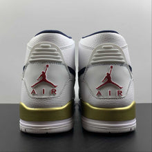 Cargar imagen en el visor de la galería, Air Jordan Legacy 312 High White Blue Gold AV3922-101
