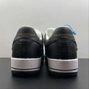 LV x Air Force 1 07 Low Black White Monogram LV3369-100