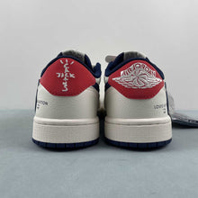 Cargar imagen en el visor de la galería, Fragment Design x Travis Scott x Air Jordan 1 Low OG SP LV Dark Blue White Black Red LI5188-002
