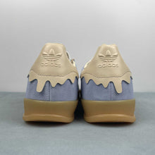 Cargar imagen en el visor de la galería, Adidas Gazelle Indoor Valentine&#39;s Day Glow Blue Crystal Sand JR8029
