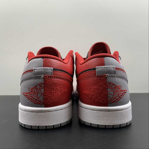 Air Jordan 1 Low SE Split Gym Red Cement Grey Black White DR0502-600