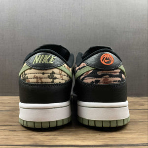 SB Dunk Low Crazy Camo Black Multi Olive DH0957-001