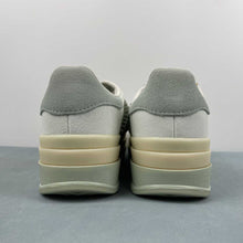 Cargar imagen en el visor de la galería, Adidas Gazelle Bold Cream White Halo Green Orbit Gray JR8373
