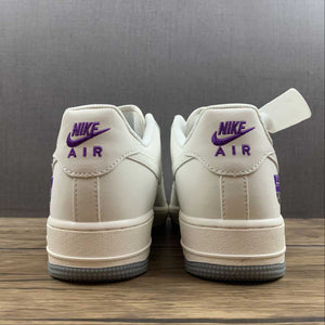 Air Force 1 07 Low Sacramento Kings Rice White Grey Purple NK6928-205