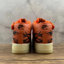 Cargar imagen en el visor de la galería, Air Force 1 07 Mid Skeleton Brilliant Orange Black CU8067-801
