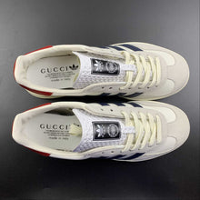 Cargar imagen en el visor de la galería, Adidas x Gucci Gazelle White Navy Red Beige

