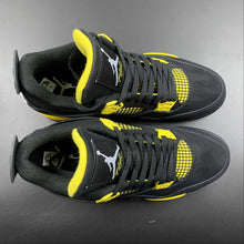 Cargar imagen en el visor de la galería, Air Jordan 4 Retro Thunder Black White Tour Yellow DH6927-017
