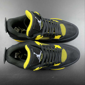 Air Jordan 4 Retro Thunder Black White Tour Yellow DH6927-017