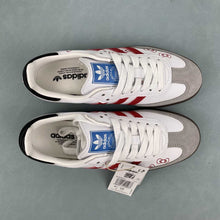 Cargar imagen en el visor de la galería, Adidas Samba Vegan Hello Kitty White Grey with Red Print B75806
