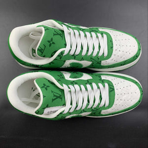 Louis Vuitton Trainer Snaker x Air Force 1 White Green LK0226