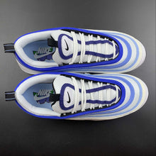 Cargar imagen en el visor de la galería, Air Max 97 White Black-Psychic Blue DQ8900-100
