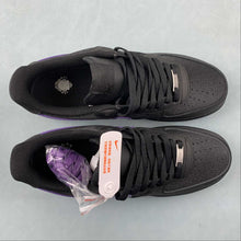 Cargar imagen en el visor de la galería, Air Force 1 07 Low Black Purple CW2288-014
