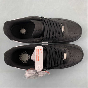 Air Force 1 07 Low Black Black Silver CW2288-001