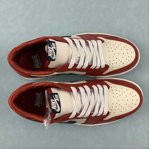 Air Jordan 1 Low OG Shattered Backboard Custom Edition Red White Black DZ0790-100