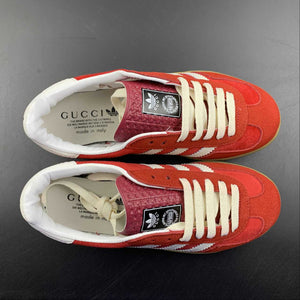 Adidas x Gucci Gazelle Red Velvet White