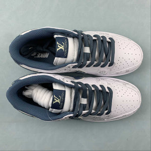 SB Dunk Low LV White Dark blue LV0526-593