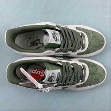 Cargar imagen en el visor de la galería, Supreme x Air Force 1 07 Low Suede Gray Green ME2392-106
