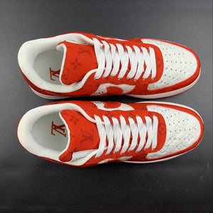 Louis Vuitton Trainer Snaker x Air Force 1 White Red LK0233