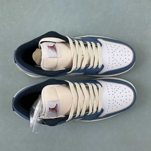Air Jordan 1 Low SE Armory Navy White Aegean Storm HM3711-144