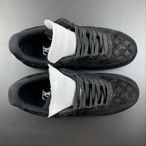 LV x Air Force 1 07 Low Black Metallic Gold LD0212