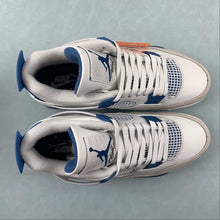 Cargar imagen en el visor de la galería, Air Jordan 4 Retro Military Blue Off-White Neutral Grey FV5029-141
