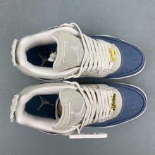 Cargar imagen en el visor de la galería, Air Jordan 4 Retro TEX Denim Worn Blue  IB6716-100
