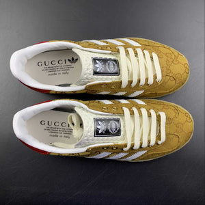 Adidas x Gucci Gazelle Brown White Red