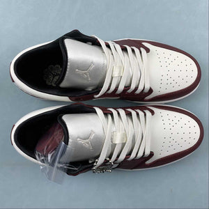 Air Jordan 1 Low SE CNY Sail Metallic Gold Grain Dark Team Red FJ5735-100