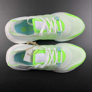 Adidas UltraBoost 22 White Fluorescent Green GX5926