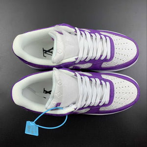 Louis Vuitton x Air Force 1 White Purple 3308-7