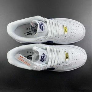 Air Force 1 07 Low White Midnight Blue Metallic Gold CO3363-366