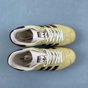 Adidas Gazelle Bold Almost Yellow Maroon Wonder White IF5937