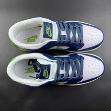 Cargar imagen en el visor de la galería, SB Dunk Low Dark Blue Grey Mean Green White 309431-031
