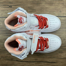 Cargar imagen en el visor de la galería, Air Force 1 07 Mid Retro White Orange University Red CD0884-123
