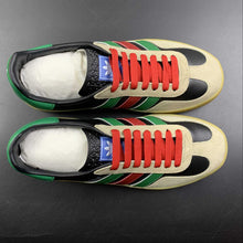 Cargar imagen en el visor de la galería, Adidas x Gucci Gazelle Black Green Red Leather
