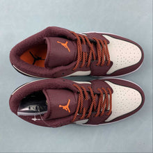 Cargar imagen en el visor de la galería, Air Jordan 1 Low Phantom Night Maroon Total Orange White 553560-068
